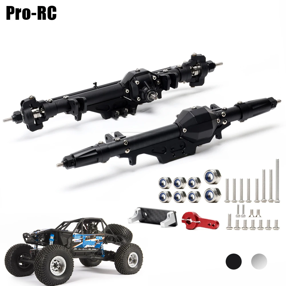 Aluminum Alloy Front & Rear Complete Axle #AX80069 Set Upgrade for 1/10 RC Car Axial WRAITH 90018 90020 90045 RR10 90048 90053