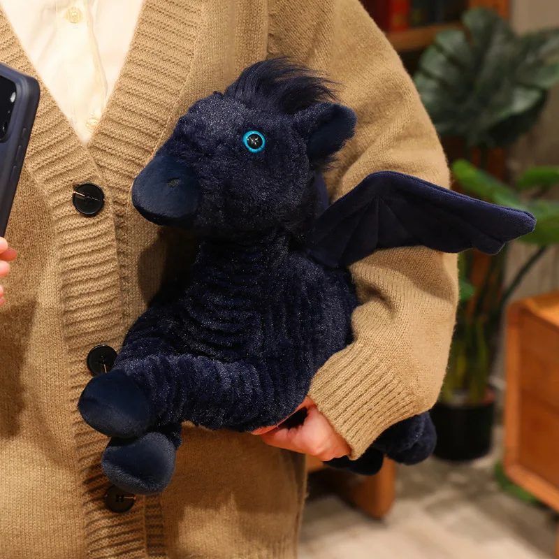 

Nice 1pc 48cm Fantastic Pegasus Plush Pillow Stuffed Soft Lying Animal With Wings Plushie Pink Purple Blue Birthday Gift