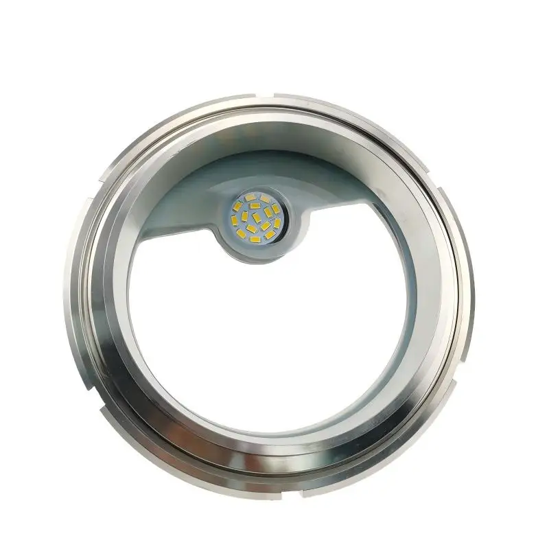 Welded sight glass with light, integrated movable joint, sight glass window, fermentation tank observation window with light, 24