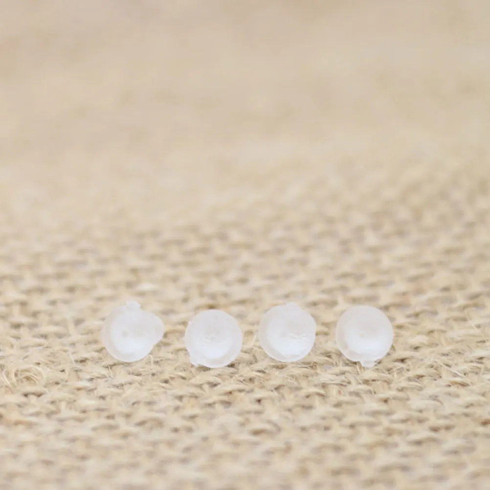 

50Pcs Ear Pads Premium Resin Comfortable Secure Earring Backs for Hook Post Style Lightweight Durable Earstay Accessories