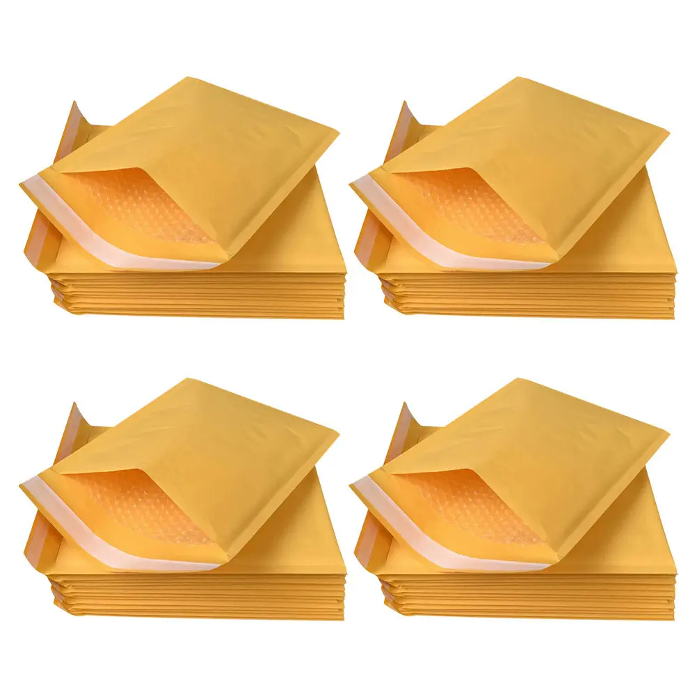 

50 шт. пакетов для хранения с пузырчатой пленкой, утолщенные, устойчивые к разрывам, ударопрочные упаковочные пакеты для доставки серег, ювелирных изделий, фотографий