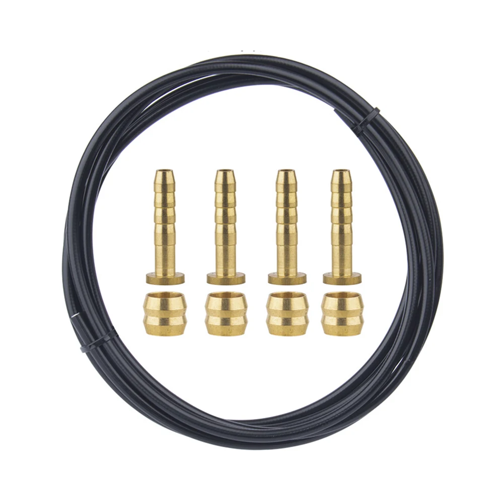 Bike Hydraulic Brake Hose Set with BH 90 and BH 59 Connectors for Shimano Models 2 5m SMBH59BH90 Olive and Connector Insert - Image 3