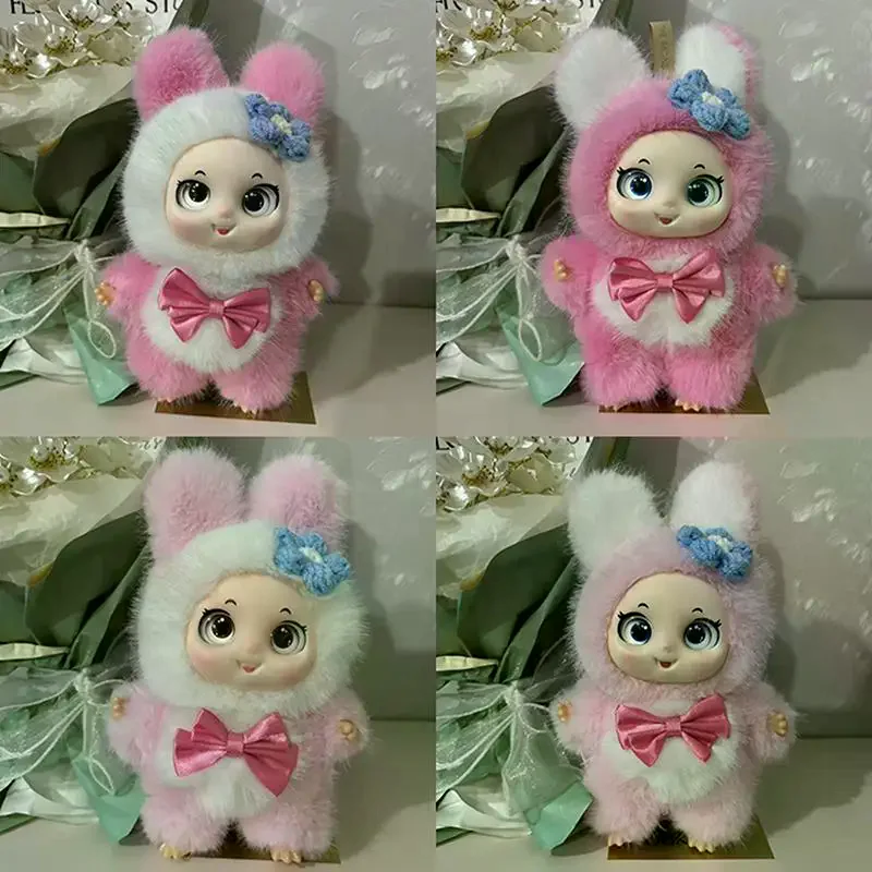 Cute Bowknot Vinyl Face Plush Doll Series Pendant Backpack Hangings Decoration Gifts