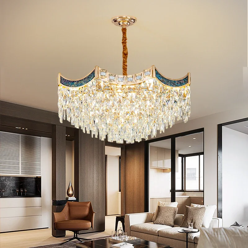 

Living Room Lamp New Style High Quality Modern Light Luxury Crystal Chandelier Designer Creative Restaurant Bedroom Lamp