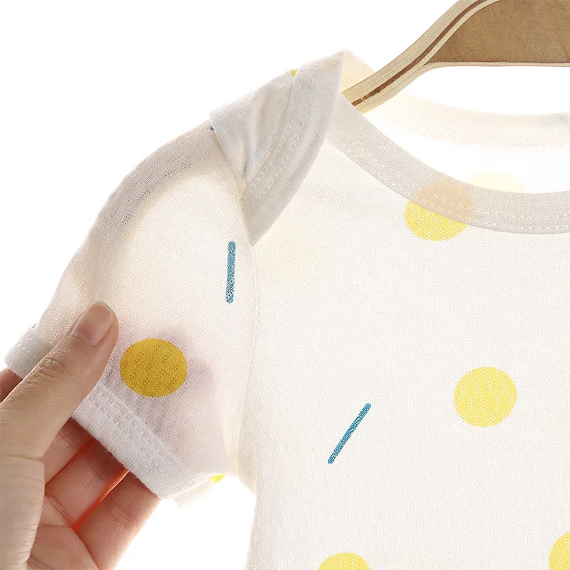 Soft Breathable Baby Bodysuit for Newborns Summer Romper of Unisex Infant Clothing Cute Tight Fit Jumpsuit Baby Girl Boy Clothes