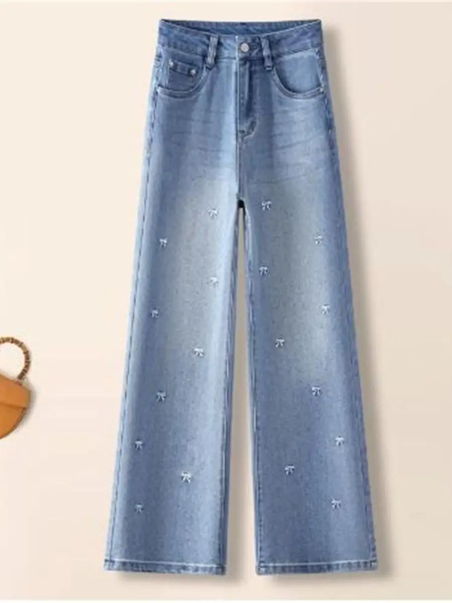 calcas-jeans-bordadas-azul-claro-de-cintura-alta-fenas-tamanho-pequ-soltas-e-fluidas-com-perna-larga-primavera-outono