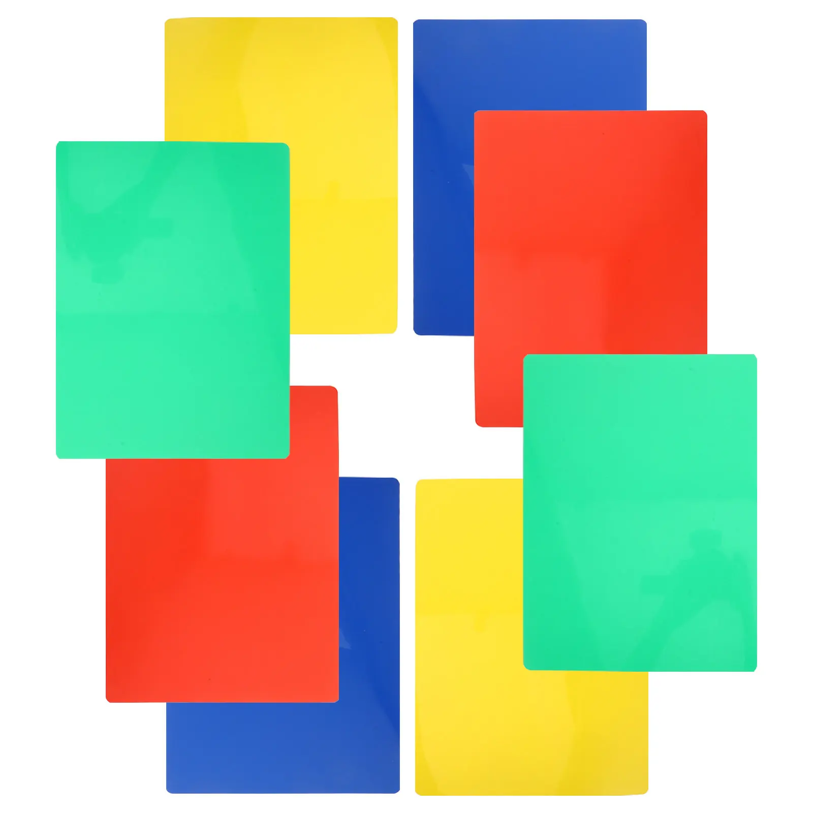 

8Pcs Plastic Writing Boards Smooth Surface Exam Boards 14x10 Reusable Sketch Writing Pads for School Office Note Taking Bright