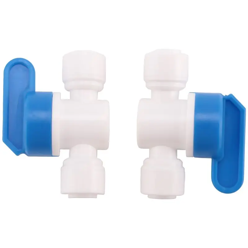 A19Q-Diameter Ball Valve Quick Connect Fitting 1/4 X 1/4 Inch OD Valve Water System (Package 10)
