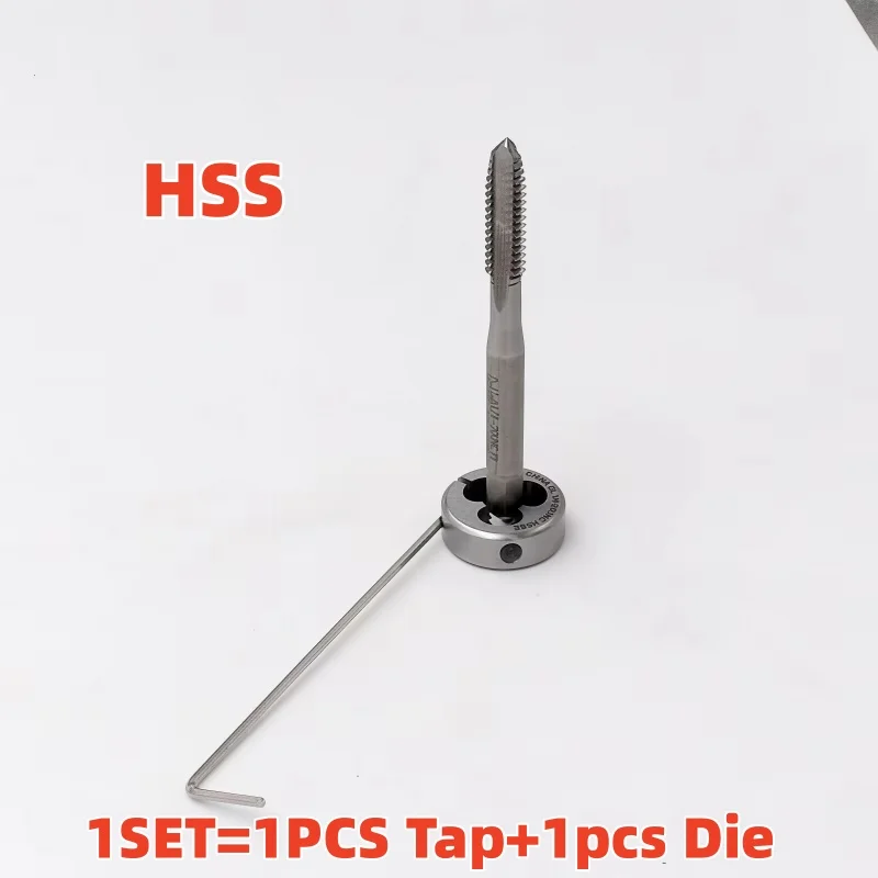 

Набор резьбонарезных инструментов HSS: ручные метчики и матрицы UNC 2-56, 2-40, 6-32, 8-32, 10-24, 1/4-20, стандартные резьбонарезные матрицы и метчики HSSE для ручного нарезания резьбы
