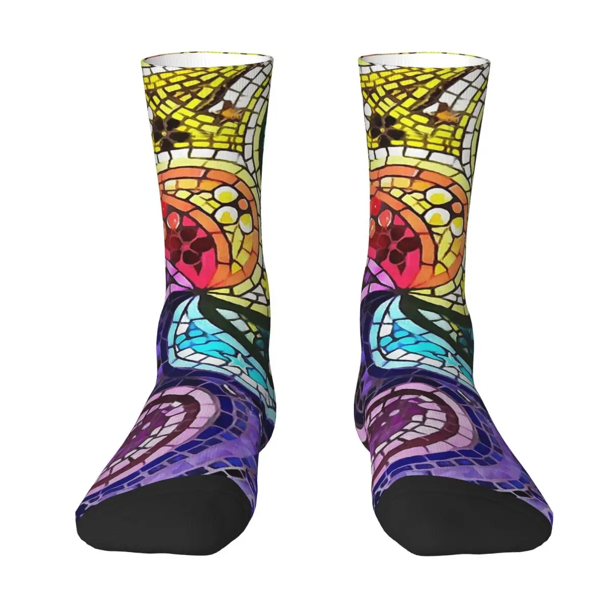 Gaudi Barselona Mosaic Geometric Patterns Kawaii Socks Shopping Cartoon Pattern Socks