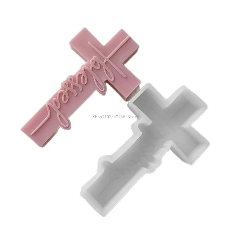 

Flexible Silicone Mold Handmade Mould Epoxy Resin Moulds Church Prayer Crosses Sculpture Shaped Molds Decors
