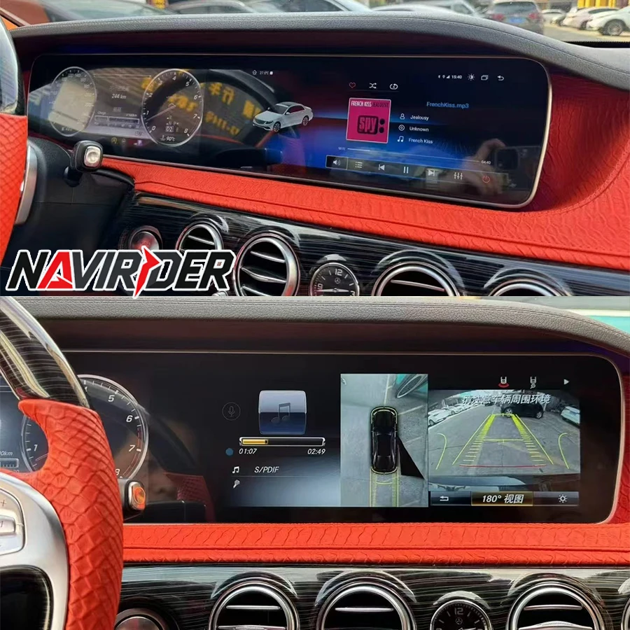 Yes For Benz S Class W222 2014-2017 Carplay Android 15 Android Auto IPS Screen 4G WIFI GPS Navi Car Multimedia Stereo Head Unit