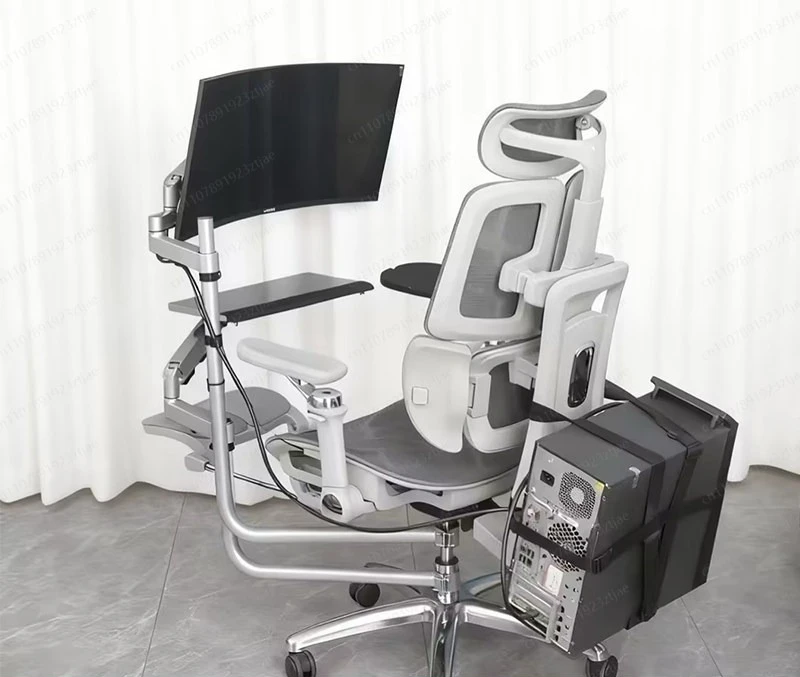 One-piece chair, notebook bracket, desktop bracket, one-click lift, multi-function office, game artifact, universal swivel chair