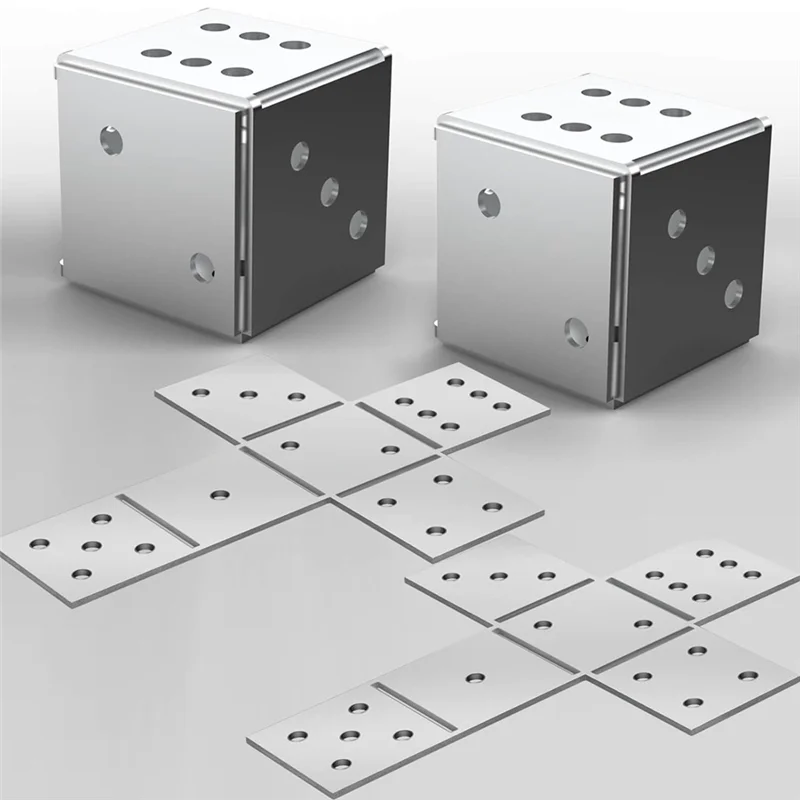 

AC23-Welding Kit Dice Welding Coupons, 16 Gauge Welding Plate, DIY Square Welding Practice 2PCS