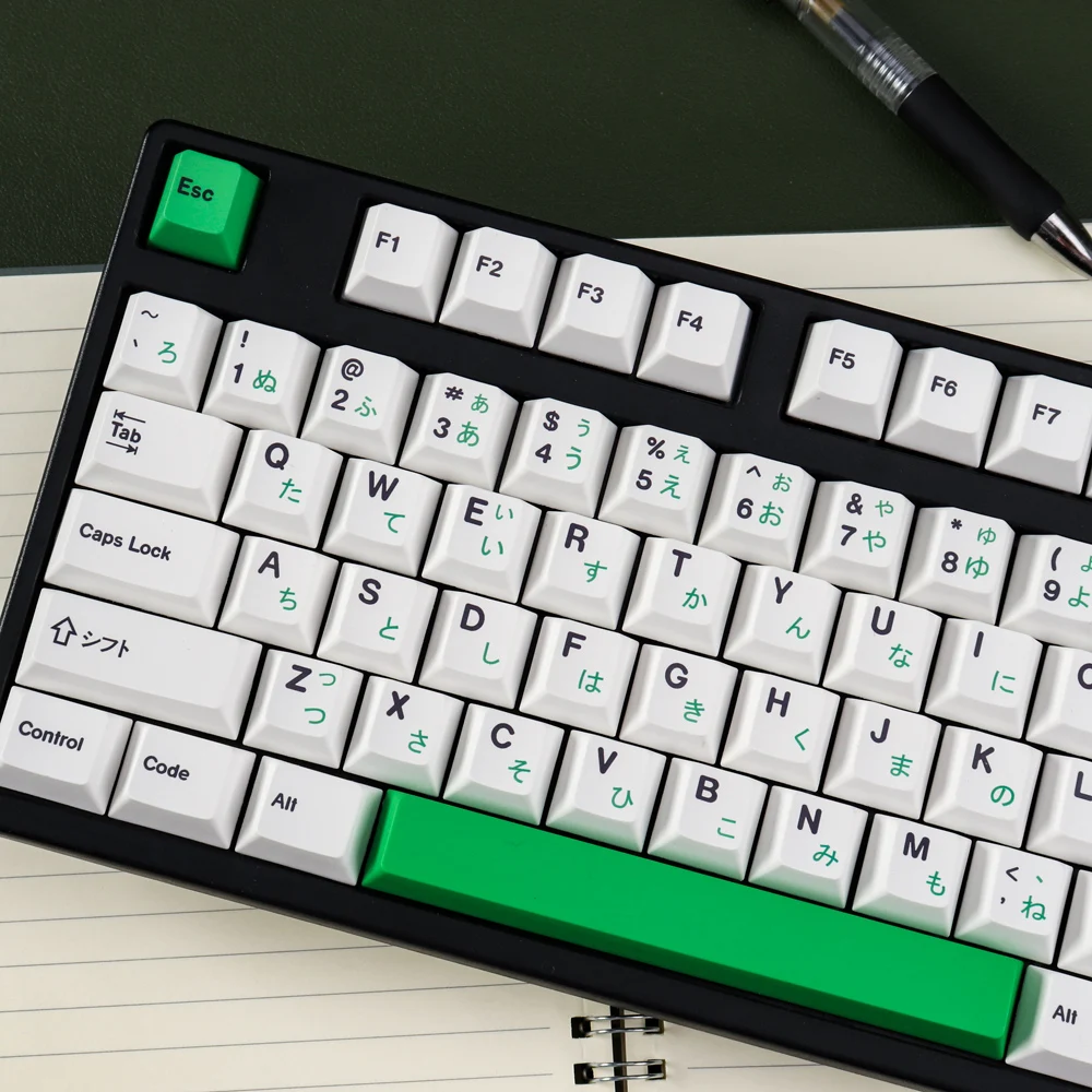 

Grassland Keycap Green PBT Sublimation 143 Keys Cherry Original Factory Highly Adaptable Mechanical Keyboard 64/87/980