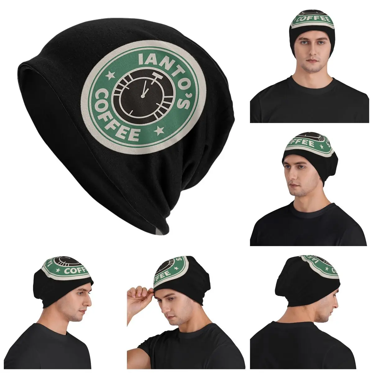 Torchwood - قبعة Ianto's Coffee الكلاسيكية الدافئة المحبوكة قبعة بونيه عصرية للخريف والشتاء قبعات حريمي خارجية للرجال والنساء والكبار