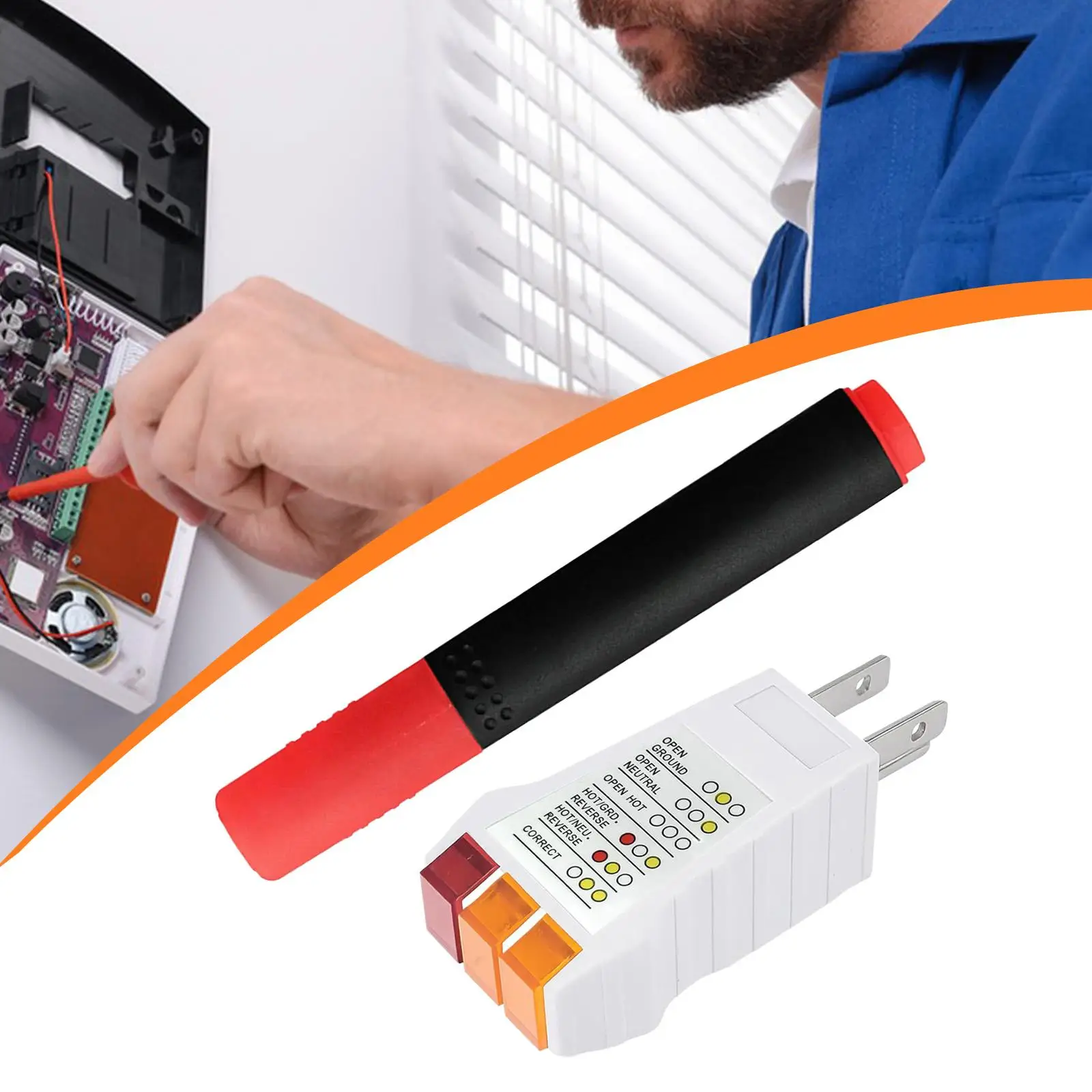 Tester gniazdek elektrycznych Tester uziemienia do produktów z uziemieniem Arkusze Maty