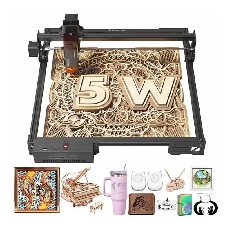 

YTYIN A5 Pro V2 5W 400 Mm/s And With 400 X 400 Mm Working Area Cutter Engraving Machine For Leather Acrylic Metal