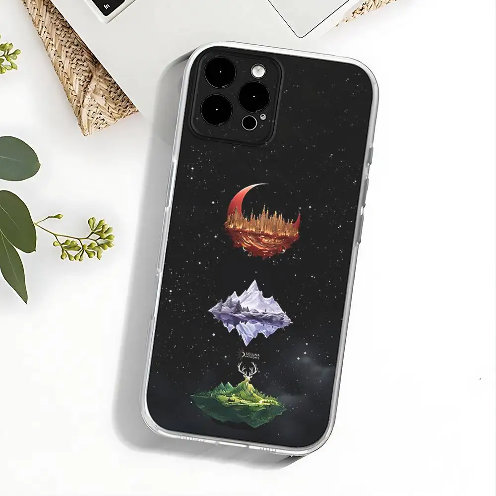 T-Throne Of Glass Handyhülle für iPhone 17,16,15,14,13,12,11 Pro,Max,Plus,X,XS,XR,SE4,E Mini Transparente Softcover