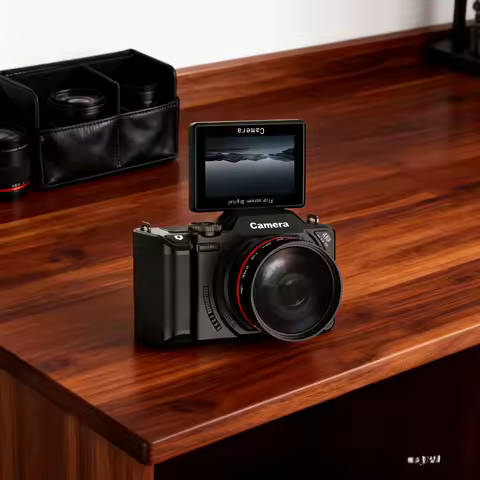 4K Digital Camera With 64MP 18x Zoom & Flip Screen High-definition Digital Video Camera For Recording Photography Accessories