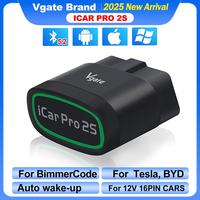 Vgate iCar Pro 2S ELM327 Bluetooth V2.3 Car OBD Scanner Upgraded EV Auto Diagnostic Tool BimmerCode for IOS Android PC for BYD