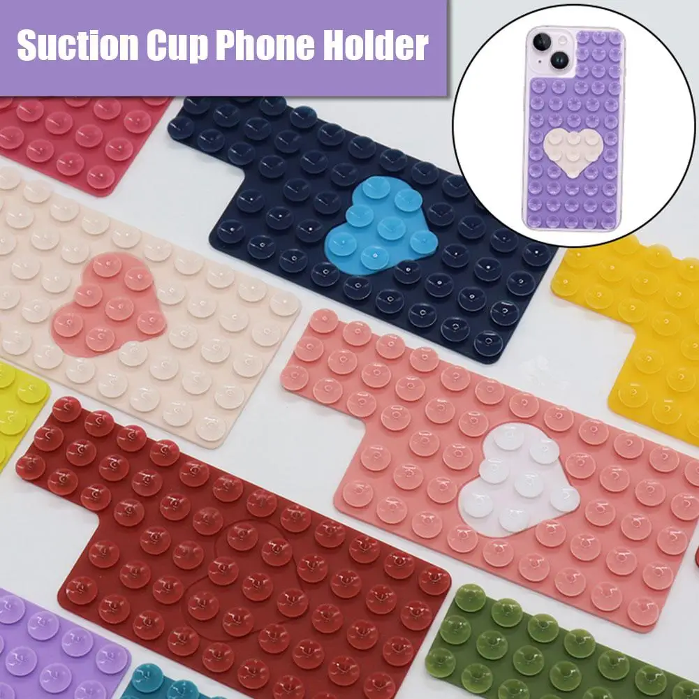 Single Side Silicone Suction Cup Pad For Mobile Phone Fixture Suction Cup Backed Adhesive Rubber Sucker Pad For Fixed Pad