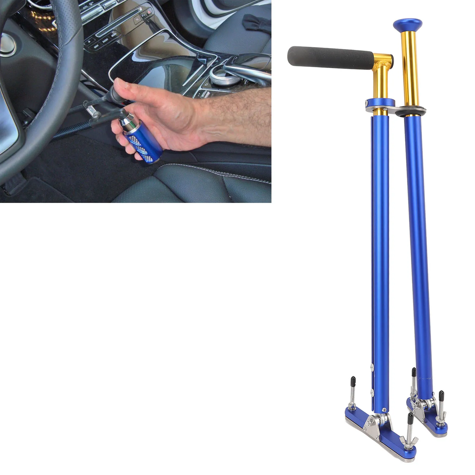 Car Hand Control Handicap Driving Hand Control Safer Driving Adjustable Length Versatile for Automatic  Vehicle