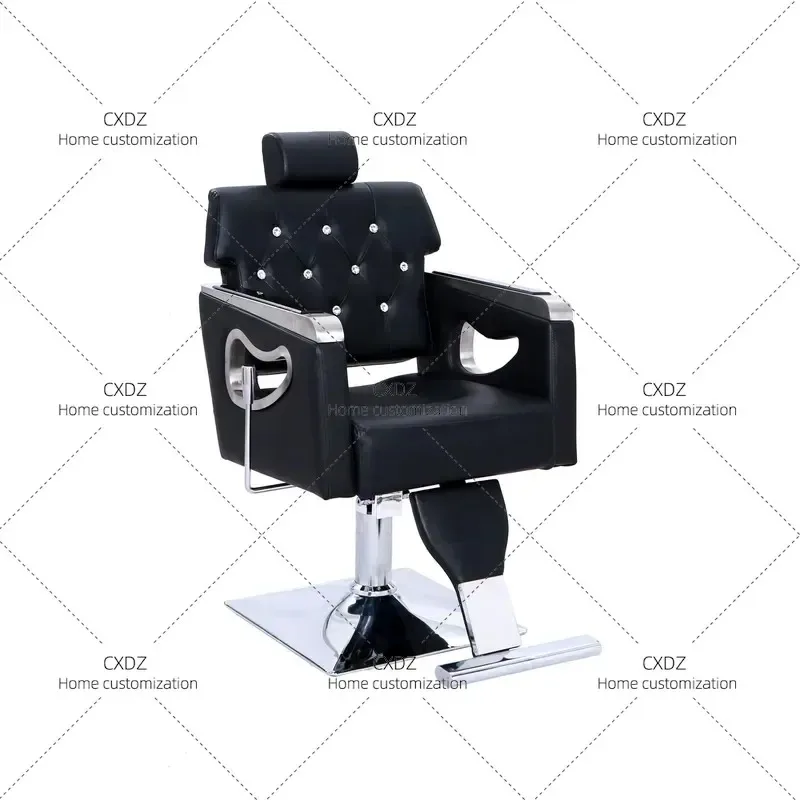 Modern Reclining Lift Hair Salon Chair Simple Design for Beauty Shop Barber Store Factory Direct Sales Cross Border Exclusive