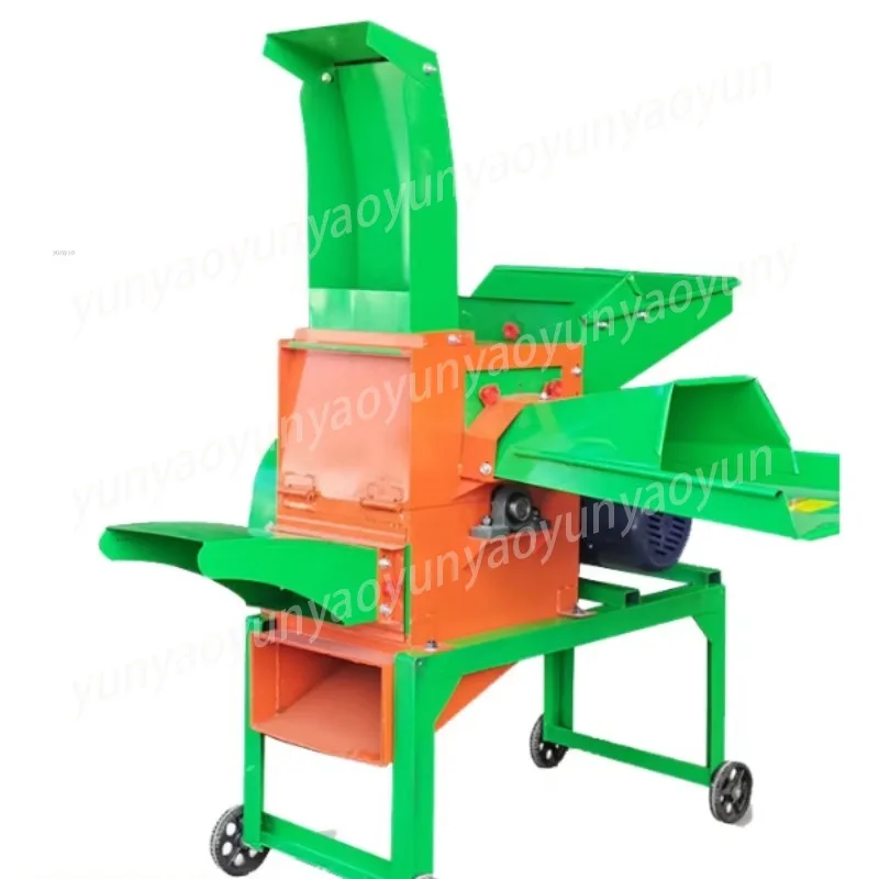 Straw Feed Grass Crusher Cattle Sheep Breeding Grass Cutting Thickened 690 Type Two-Phase Electric 220V 4 KW Pure Copper Motor