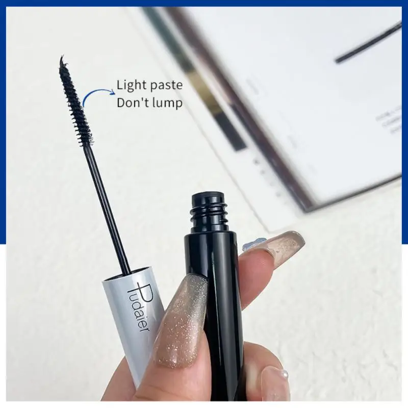 Fashion White Mascara Makeup 4D Silky Natural Long Lash Mascara Wodoodporny tusz do rzęs Gruby, trwały, podkręcający tusz do rzęs Rimel