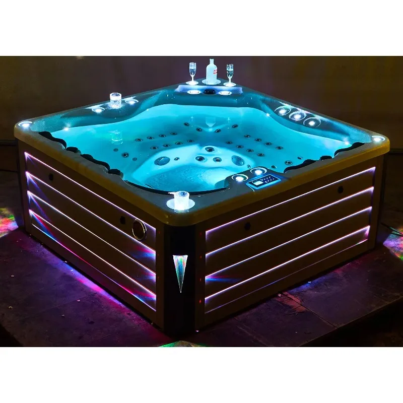 Garden Relax Hot Tub Spa 5 Person Outdoor Hot Tub Whirlpool&bathtub with Music