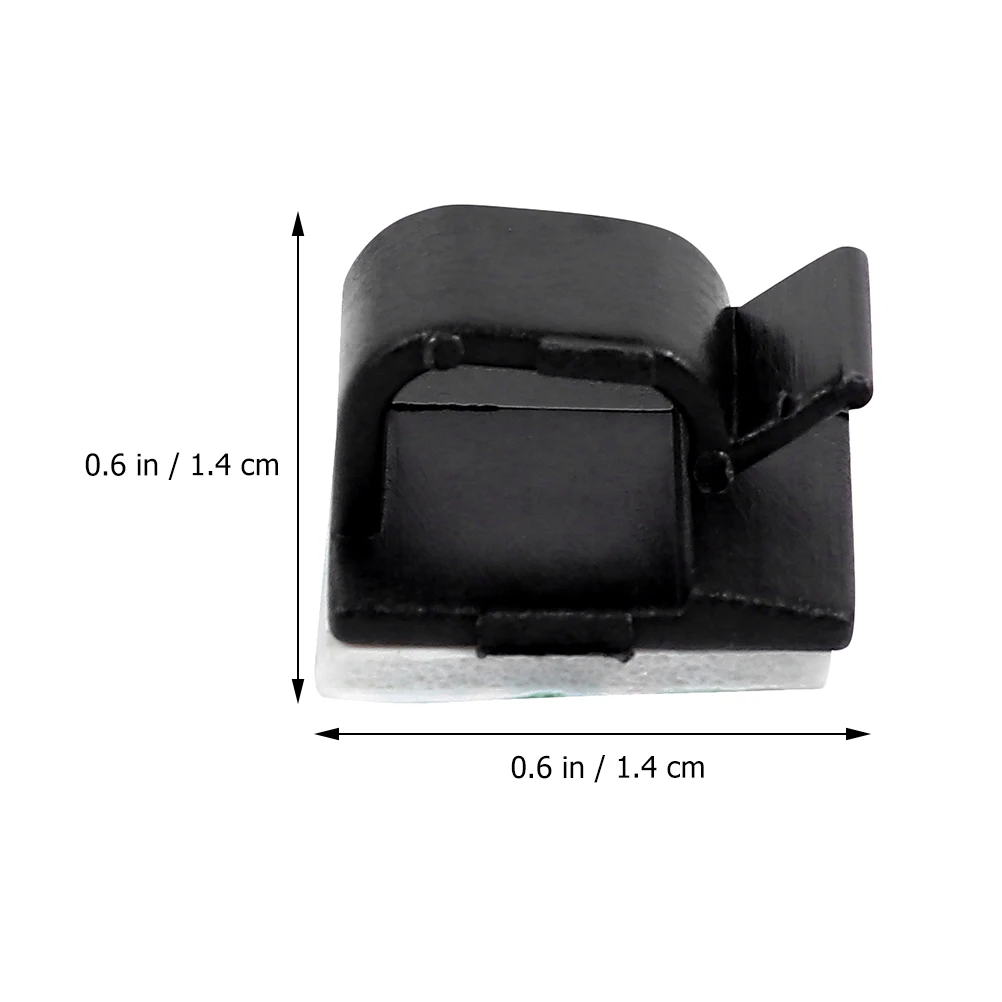 

25pcs Cable Durable Plastic Adhesive Backed Cord Management Home Organizer Wire Fixer Small Car Home Cord Clips Holder