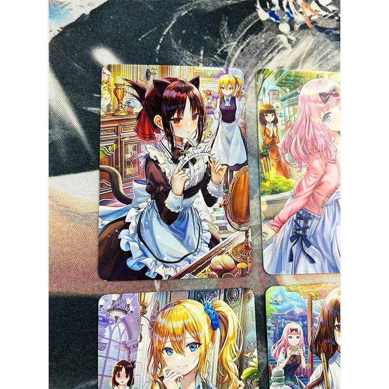 Personaggi Anime fai da te Shinomiya Kaguya fujifilara Chikako carta da collezione di giochi fatti in casa Rare Bronzing Flash Card gioco da tavolo giocattoli