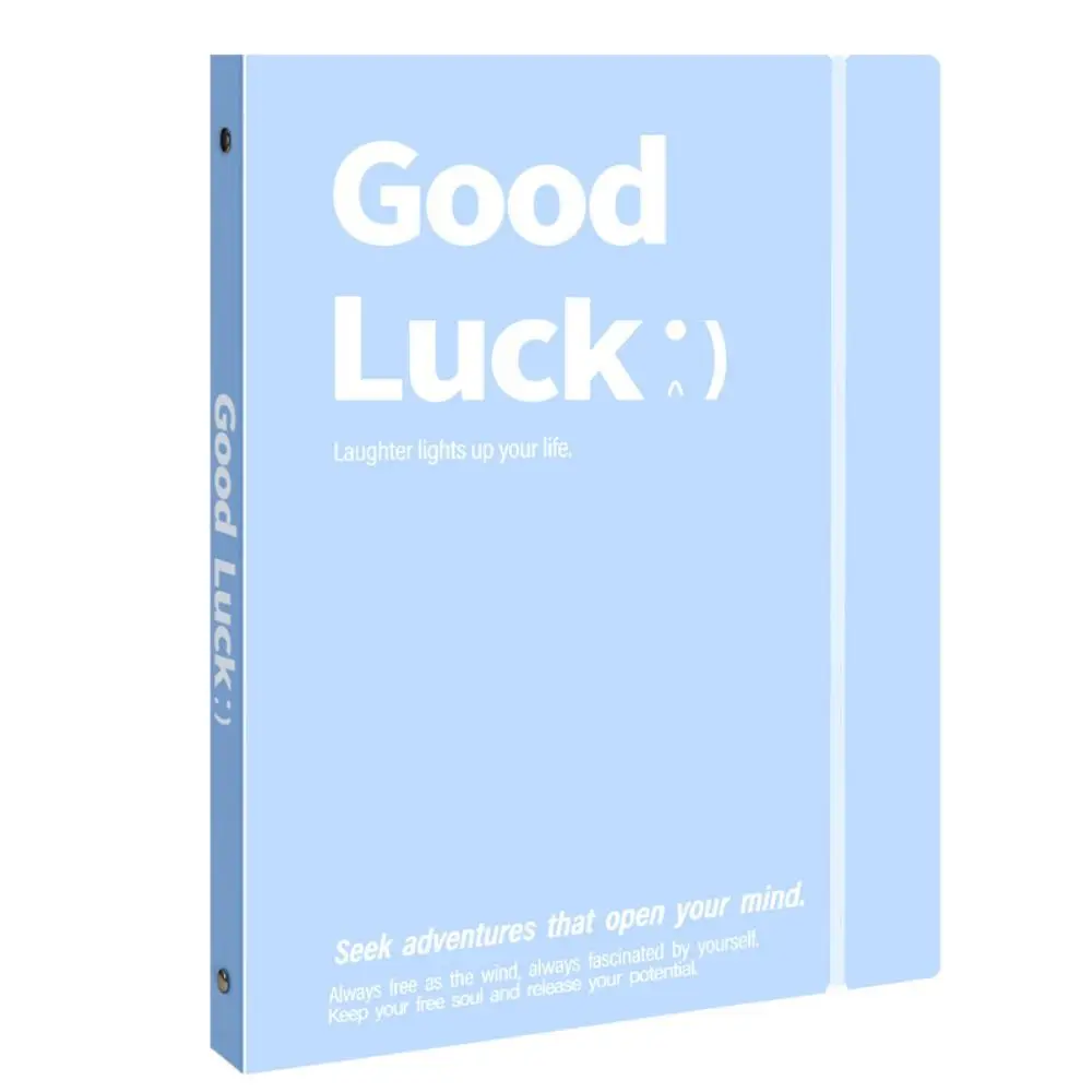 

INS Style Loose Leaf A4 File Folder Detachable Transparent Data Book Students Stationery Office Storage Booklet School Office