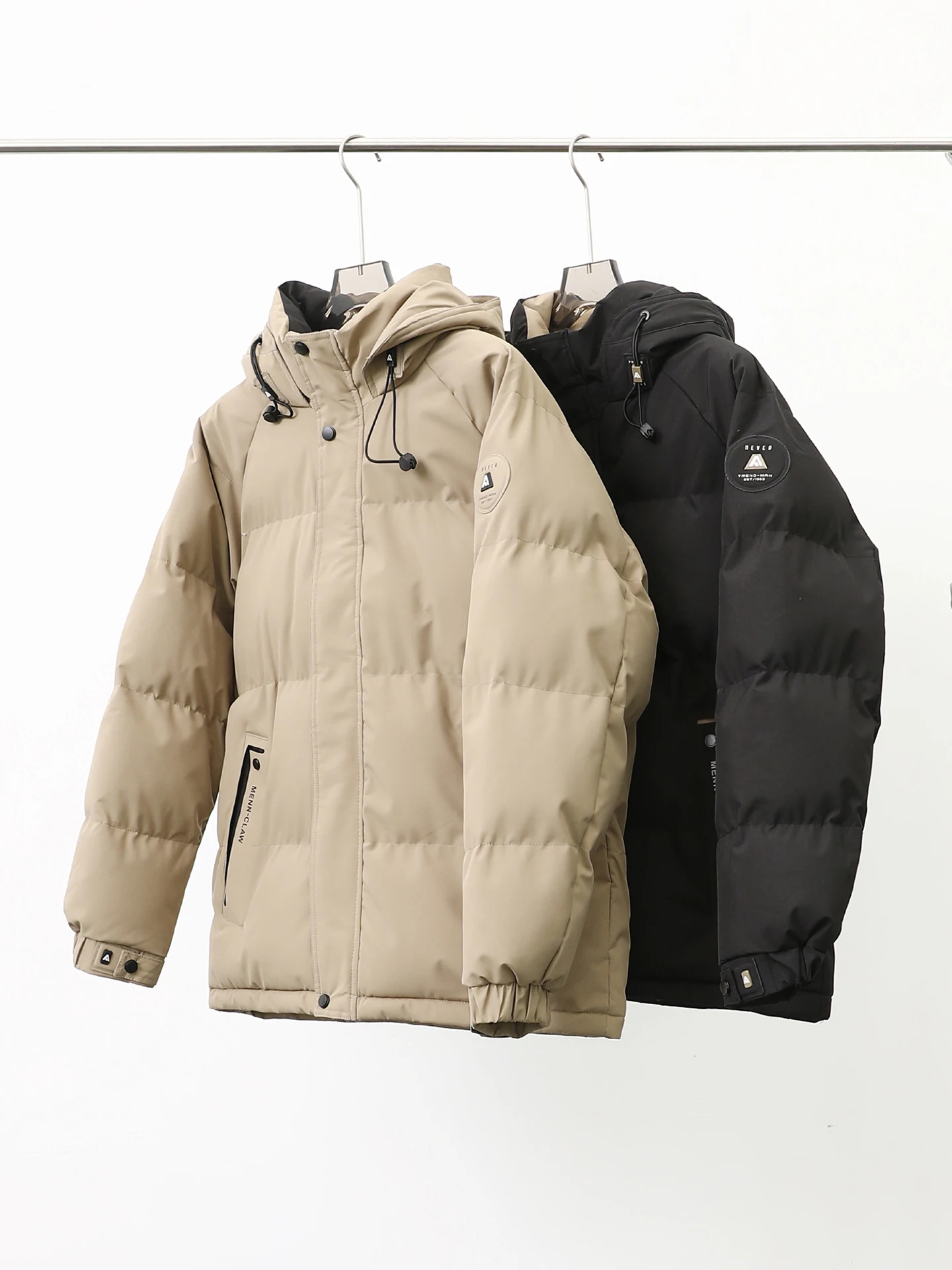 

Мужская зимняя утепленная куртка с капюшоном для активного отдыха, модная, морозостойкая, теплая, на молнии, с хлопковым наполнителем