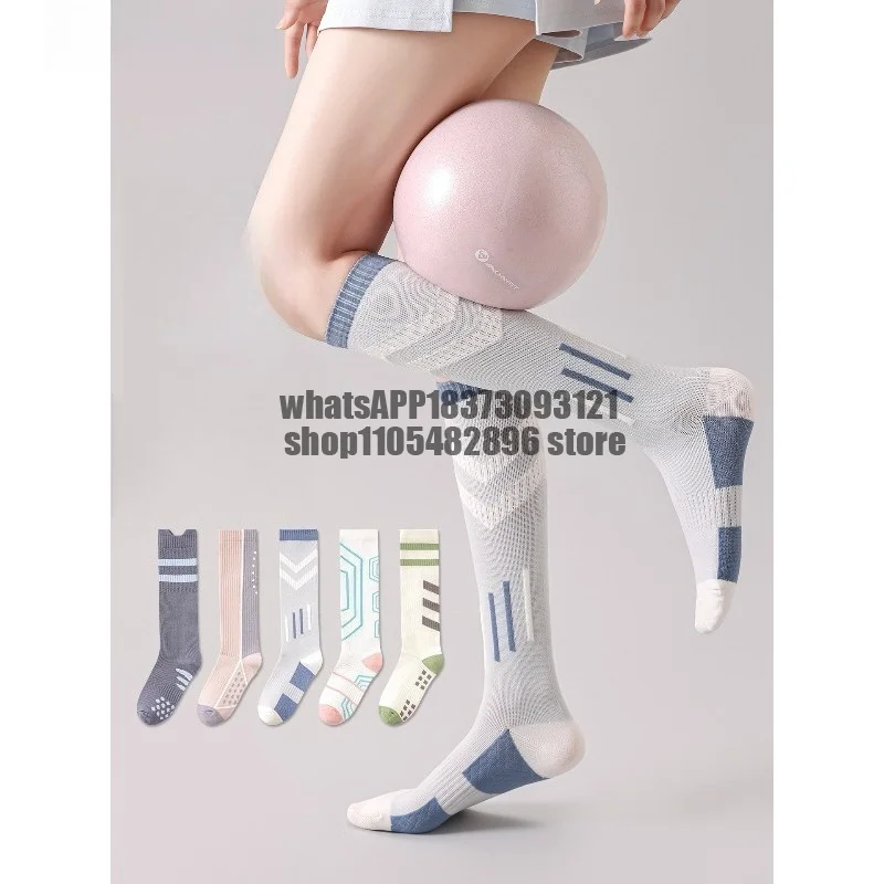 Socks Women's Stockings Fitness Professional Running ******** Rope Knee Pads High Tube Socks Yoga Thin Leg Sports Calf Socks
