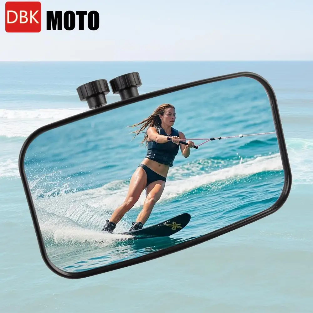 

Motorcycle Rearview Mirror Universal Motorboat Side Mirrors Center Mount Square Mirror Marine Accessories Watercraft