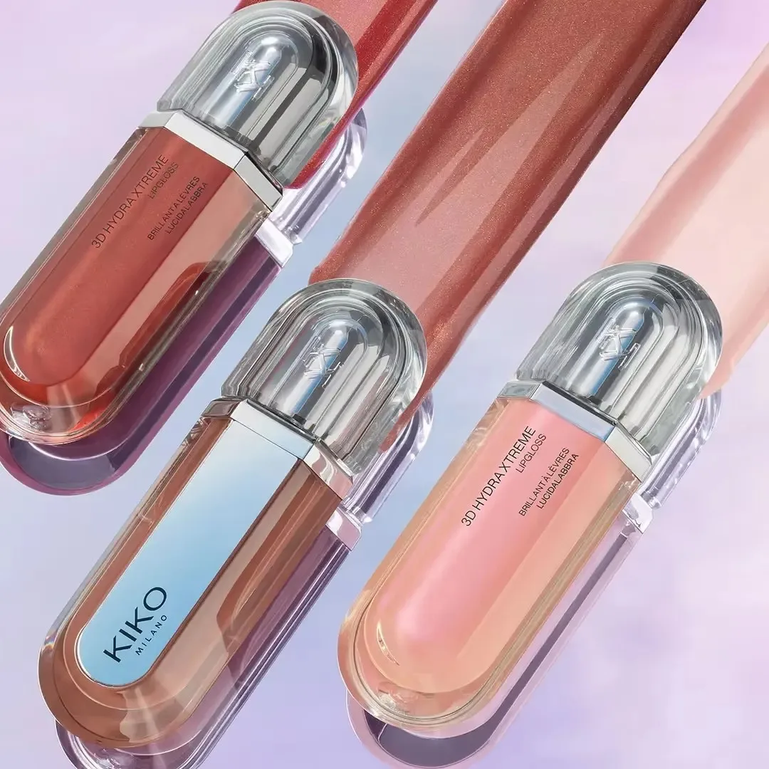 Kiko Última Colección de Maquillaje: Brillo Labial Voluminizador 3D Ginger, Esmalte Líquido para Labios, Brillo Labial Efecto Espejo, Labial Nutritivo para Labios Luminosos y Voluminosos, Larga Duración
