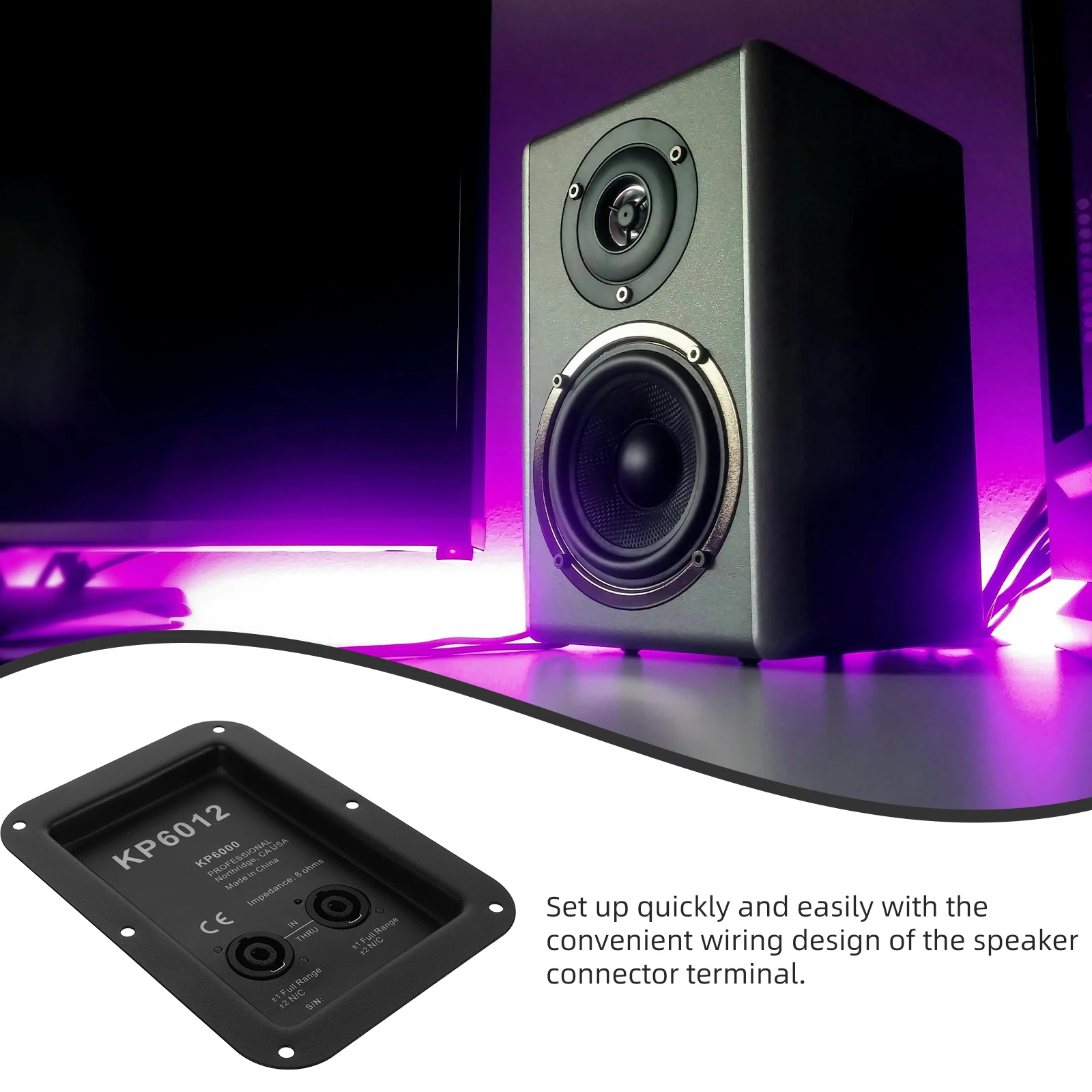 

Metal Junction Loudspeaker Terminal Plate Connector For Stage Equipment Speaker Box Wire Connector Holder Sturdy Iron Durable