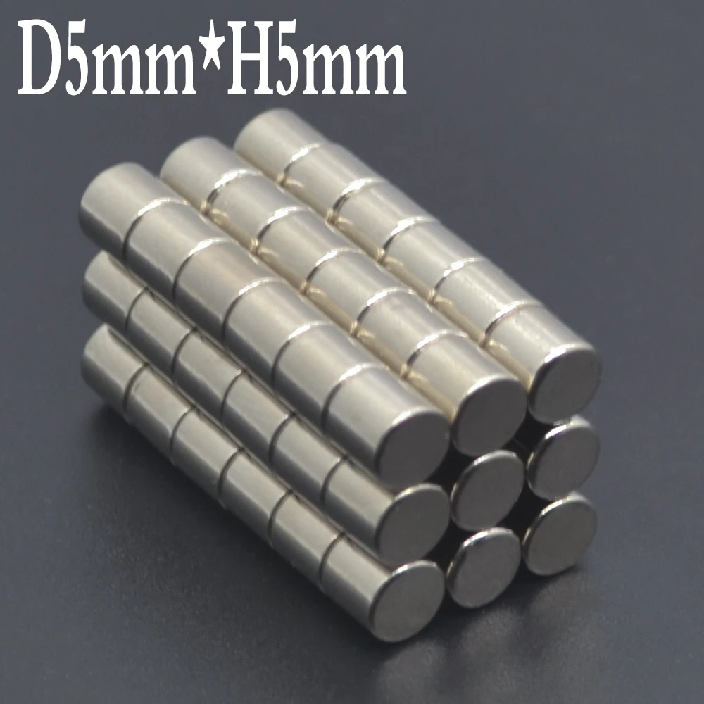 2~20000pcs 5x5 mm Super Strong Neodymium Disc Magnet 5mm x 5mm Small Round Magnets 5x5mm Permanent Magnet sheet 5*5mm 5*5 imanes