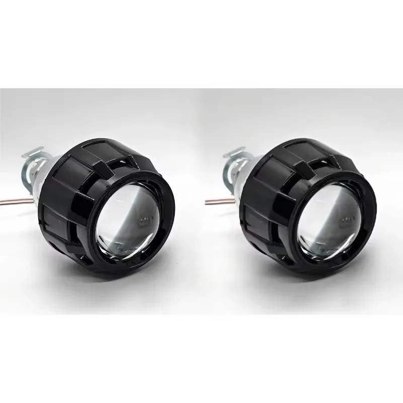 2.5 بوصة التحديثية FitFor H1 زينون لمبة H4 H7 دراجة نارية سيارة العلوي العالمي ميني ثنائية زينون HID العارض عدسة المصباح الأمامي #2