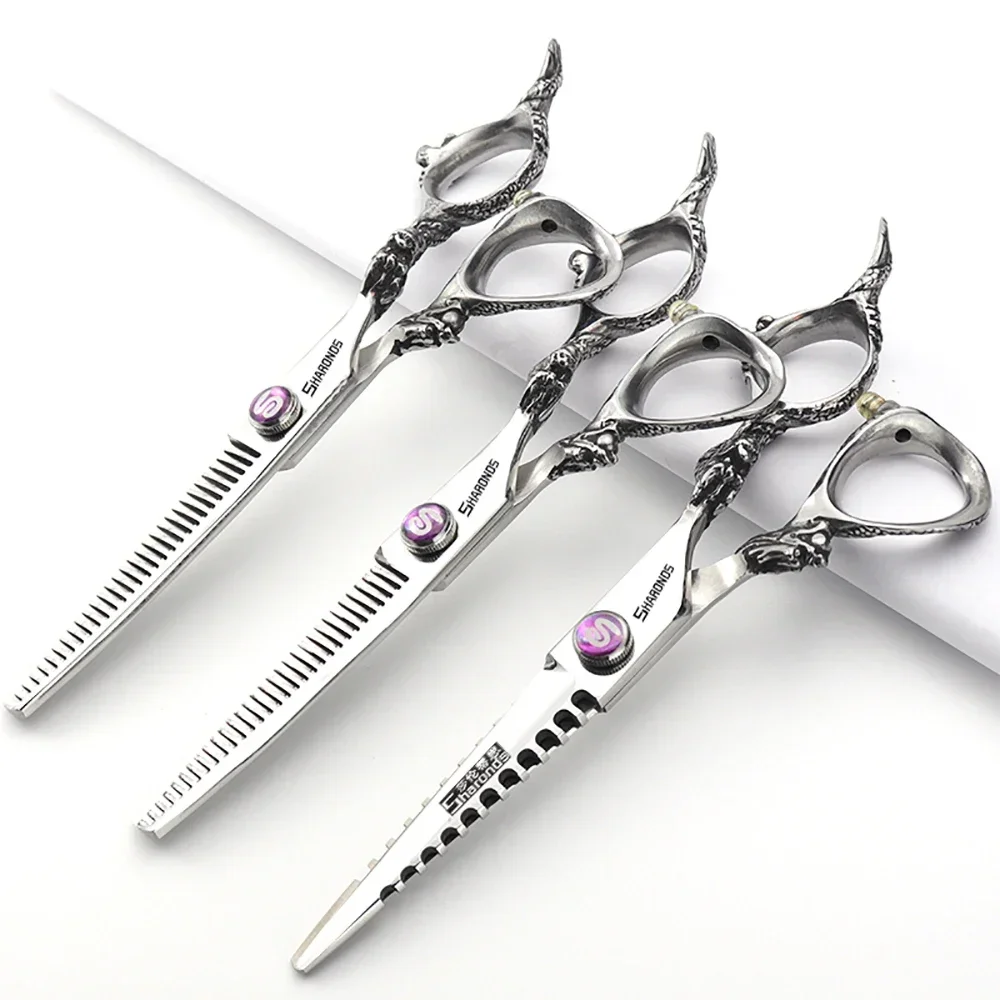 SHARONDS Professional Hairdressing Scissors 6/7/7.5/8/9 Inch Steel Hairdresser Clipers Hairdressers Dedicated Hair Cutting Tools