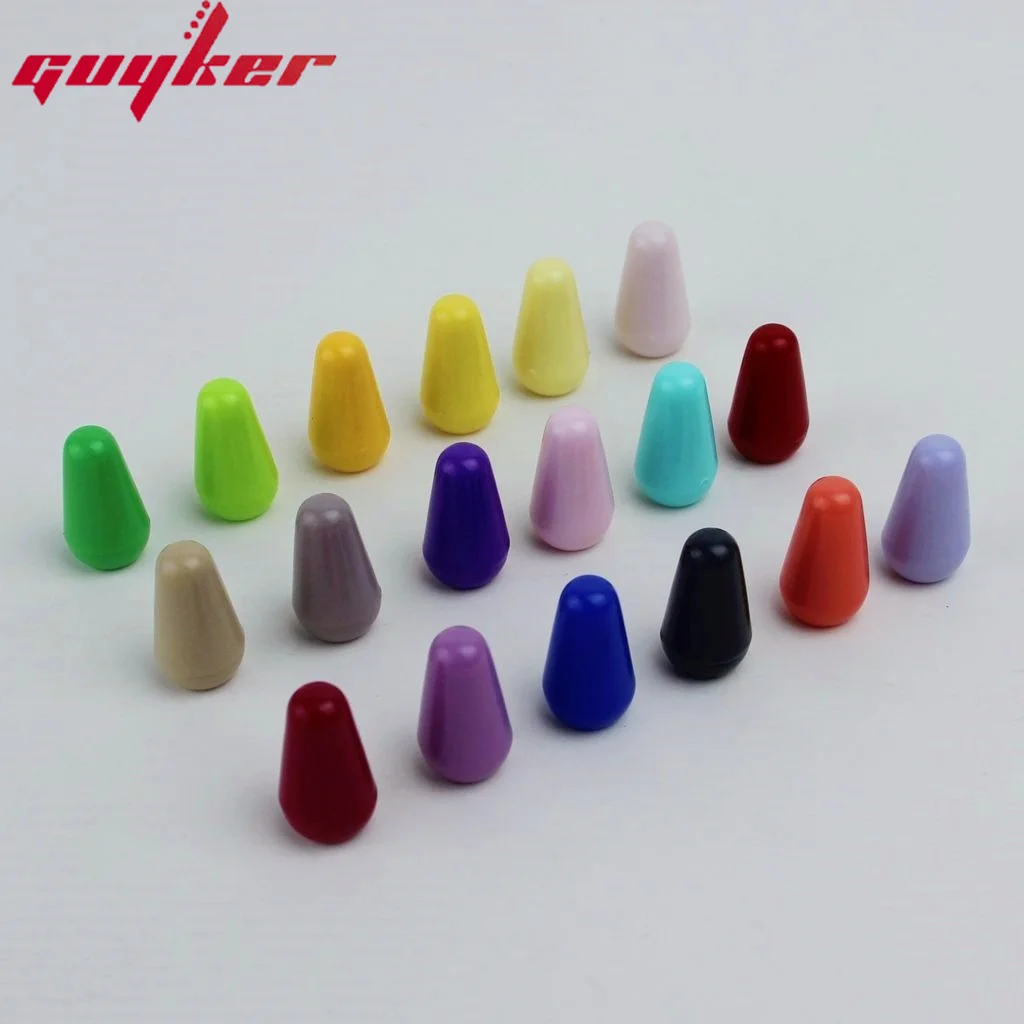 Guyker Switch Knobs Guitar Switch Cap Knobs for ST TL Ibz Pickup Selector Switch Mixed Colors(18/30PCS)