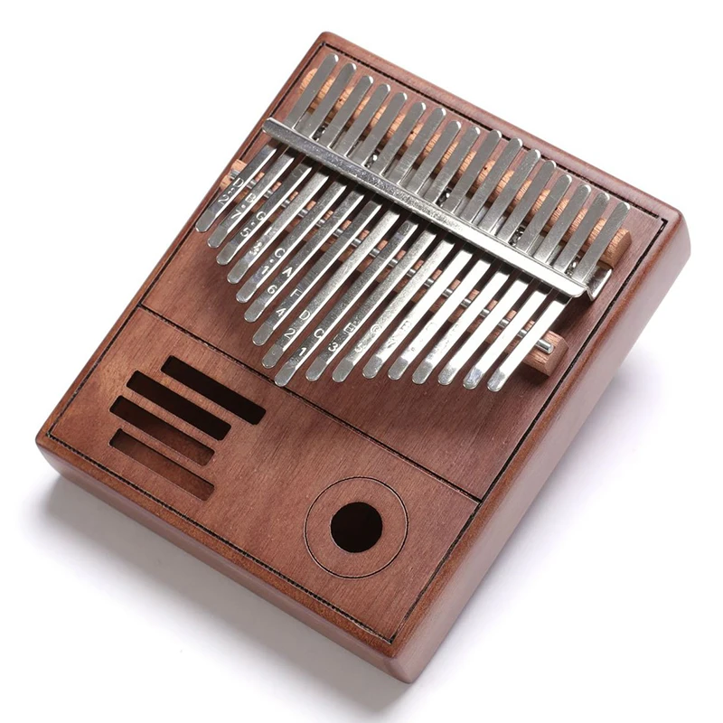 Creative Mahogany Kalimba with Accessories, Portable Mini Finger Piano, Beginner Calimba, Music Instrument for Children, 17 Keys