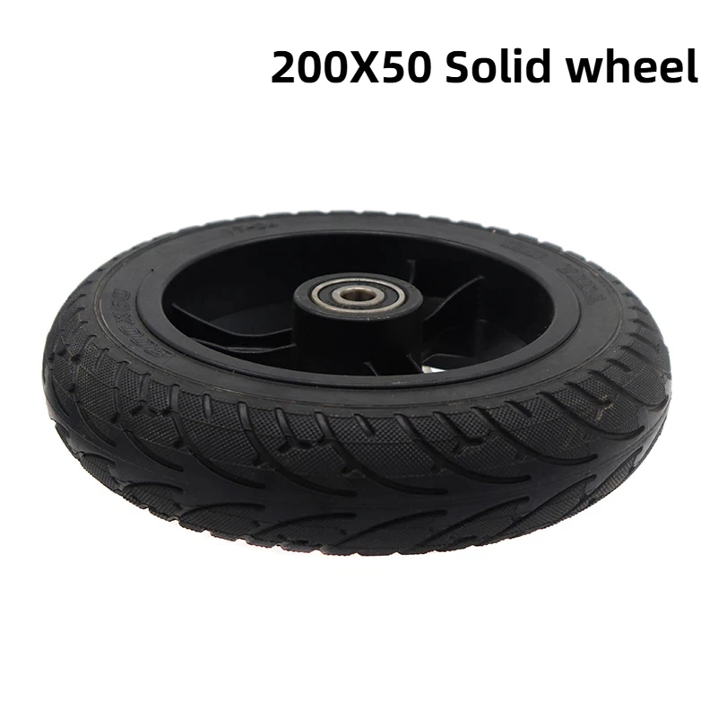 

Электросамокат с колесной ступицей, 8-дюймовое колесо, цельнолитая шина 200x50, ступица из алюминиевого сплава, ненадувная шина.