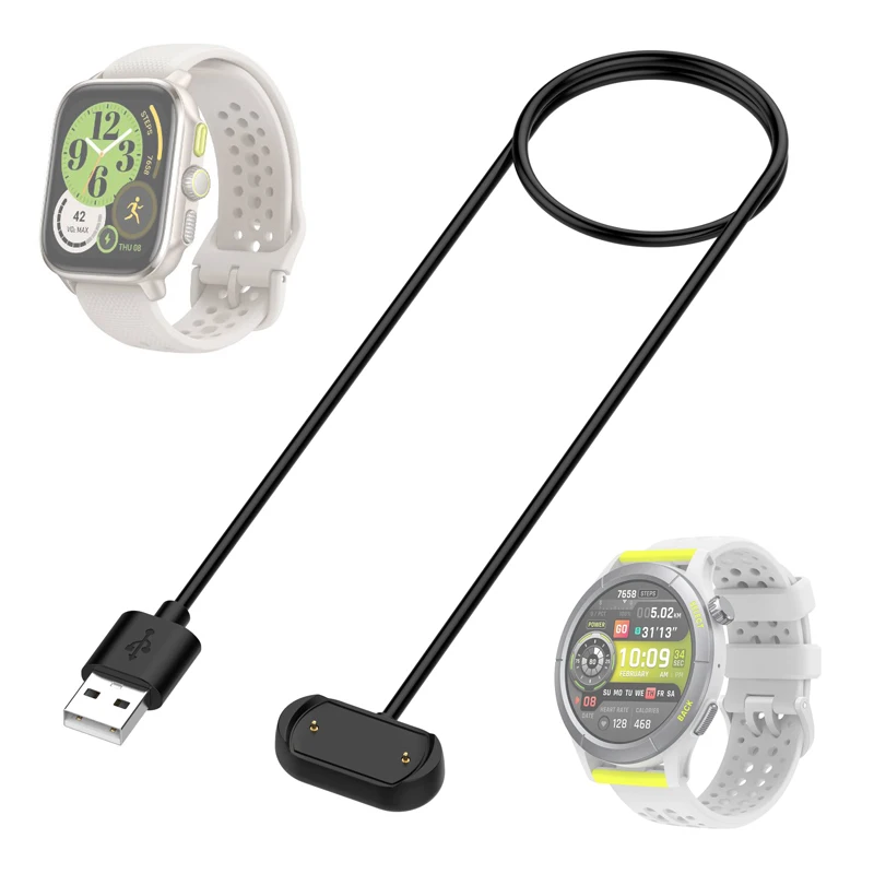 Smartwatch Dock Charger Adapter USB Charging Cable Power Charge Wire For Amazfit Cheetah / Pro / Square  Smart Watch Accessories