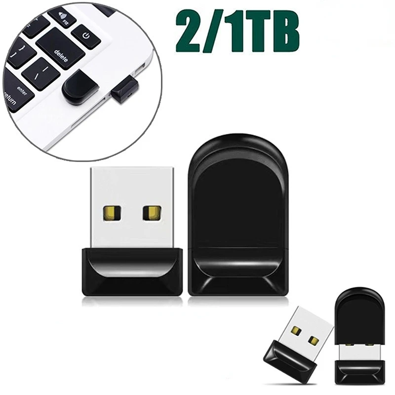 Mini USB Flash Drive Pen Drives 32GB-1/2TB Usb 3.0 High-Speed Flash Pendrive Memória de Dados de Computador para Fins De Armazenamento U Disco Preto