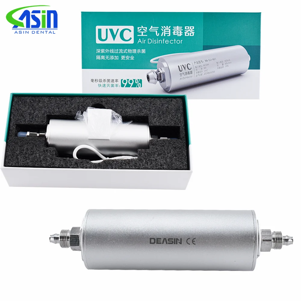 

AC24V Dental Deep UVC Overflow Physical Sterilization Air Disinfector for Dental Chairs air compressor dentistry