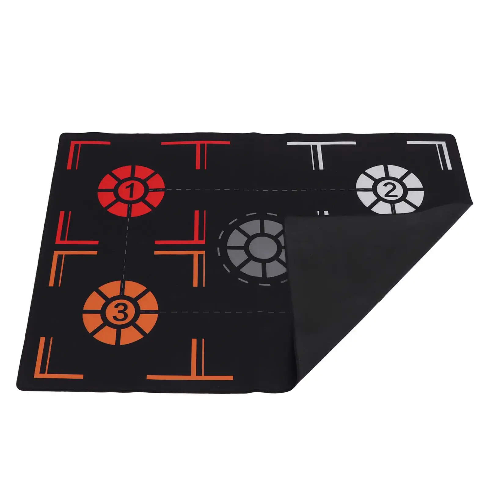 Non-Slip Basketball Training Mat - Thick Rubber Footstep Mat for indoor Practice