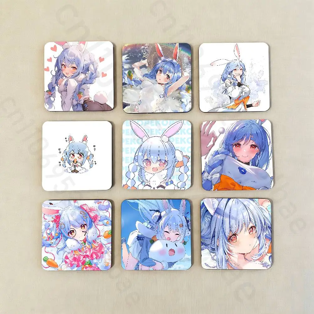 

U-Usada P-Pekora Fridge Magnet Personalized Magnetic Durable Plastic Square Picture Surface Fridge Magnets